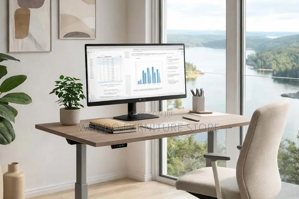 Office Desk; 1.2 Meters Advanced Monitized Adjustable Desk