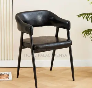 Dining Chair: Classic Restaurant Bar Chair With Pu Leather Seat