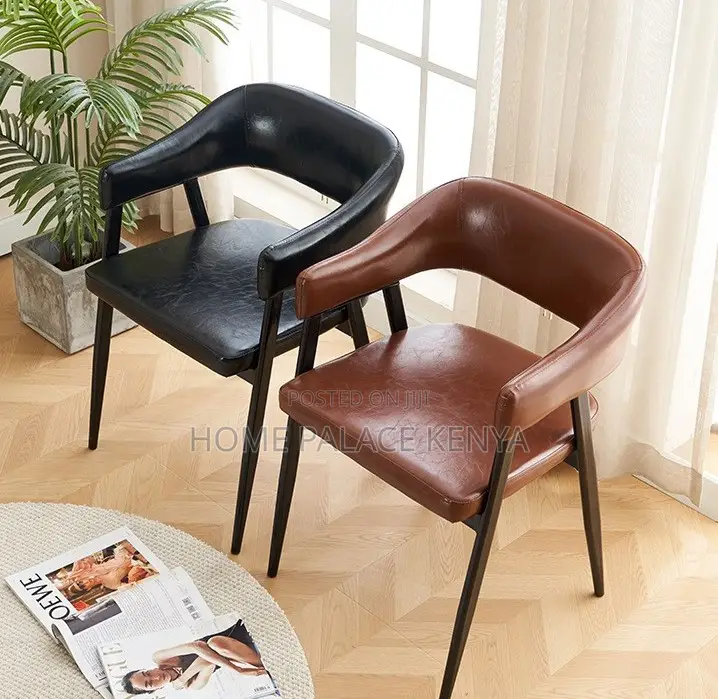 Dining Chair: Classic Restaurant Bar Chair With Pu Leather Seat