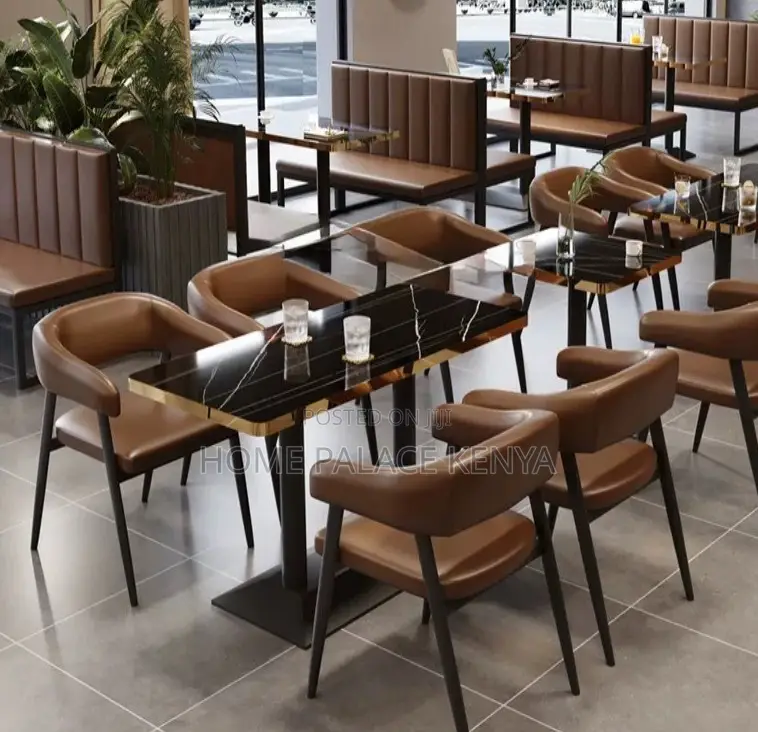 Dining Chair: Classic Restaurant Bar Chair With Pu Leather Seat