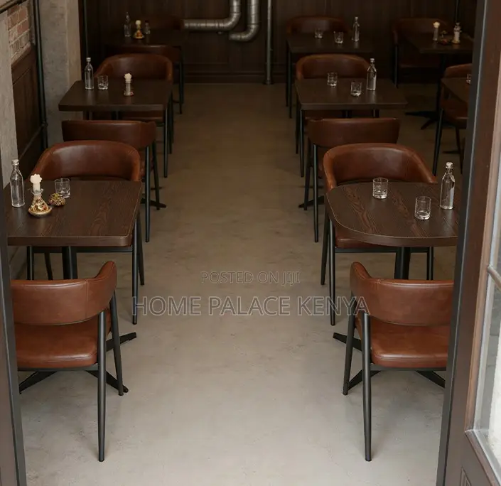 Dining Chair: Classic Restaurant Bar Chair With Pu Leather Seat