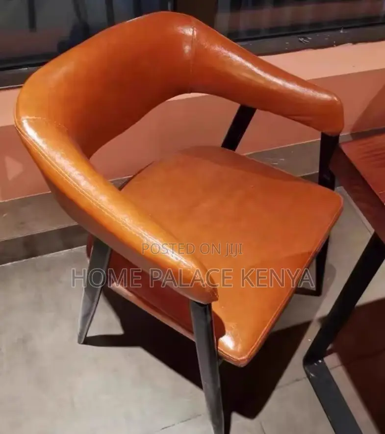 Dining Chair: Classic Restaurant Bar Chair With Pu Leather Seat