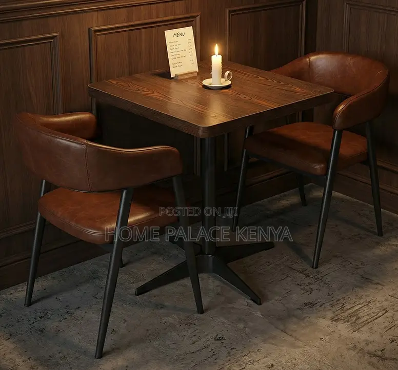 Dining Chair: Classic Restaurant Bar Chair With Pu Leather Seat