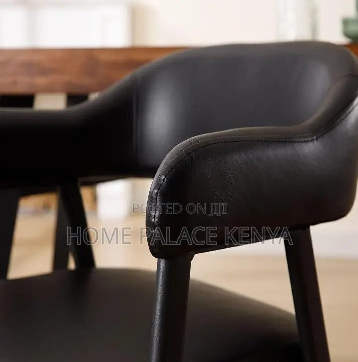 Dining Chair: Classic Restaurant Bar Chair With Pu Leather Seat