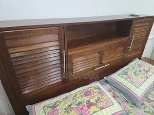 Hardwood Bed 5*6 With 2 Side Tables