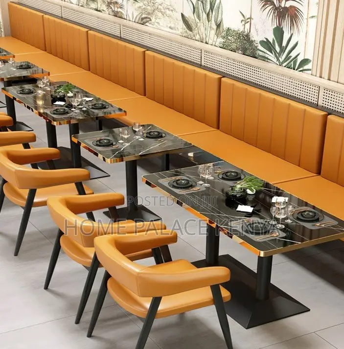 Dining Chair: Classic Restaurant Bar Chair With Pu Leather Seat
