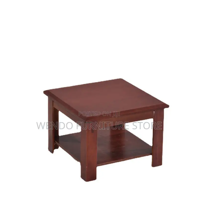 Coffee Table; Wooden Mahogany Executive Square Coffee Table