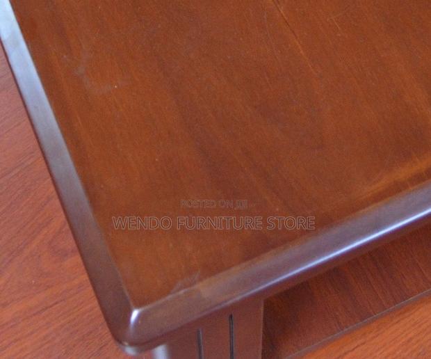 Coffee Table; Wooden Mahogany Executive Square Coffee Table - thumbnail 4
