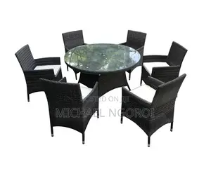 Dining Tables Set: Outdoor Indoor Rattan Dining Tables