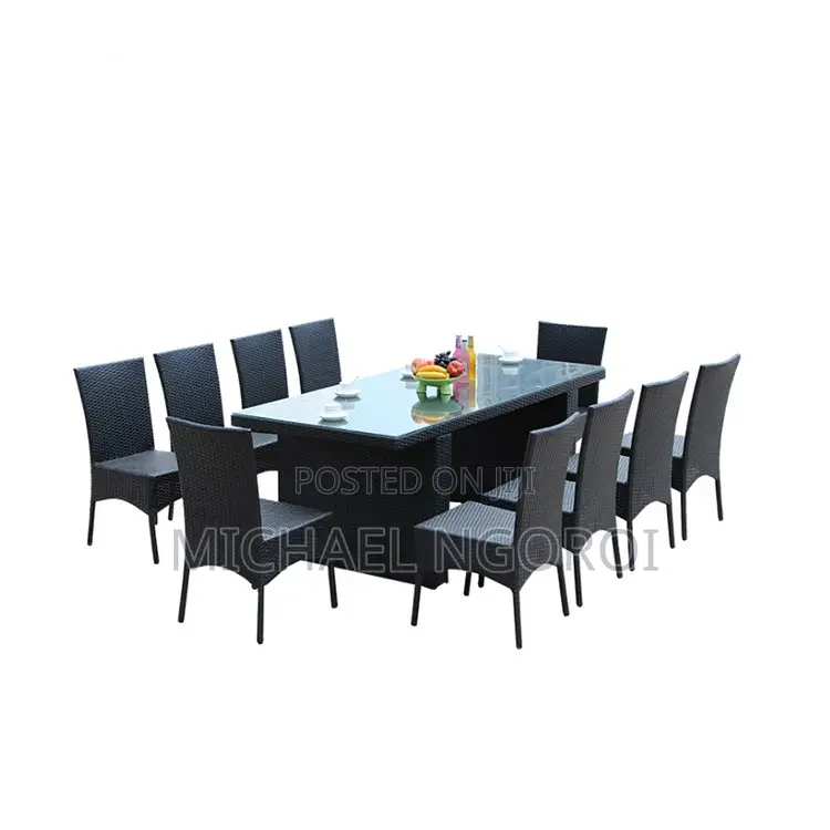 Dining Tables Set: Outdoor Indoor Rattan Dining Tables
