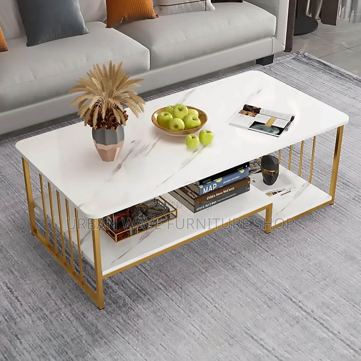 Classic Stylish Design Cocktail  Rectangular Coffee Table