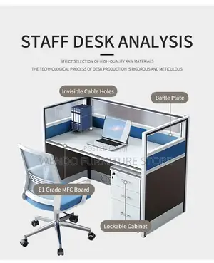 Office Workstation; One User MDF Office Cyber Workstation