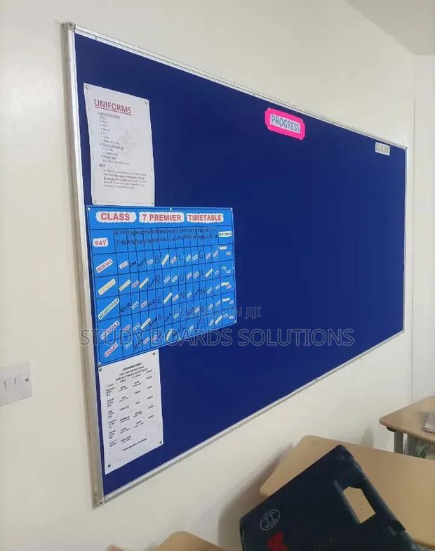 Imported Pin Notice Board for Schools (2.4mx1.2m)
