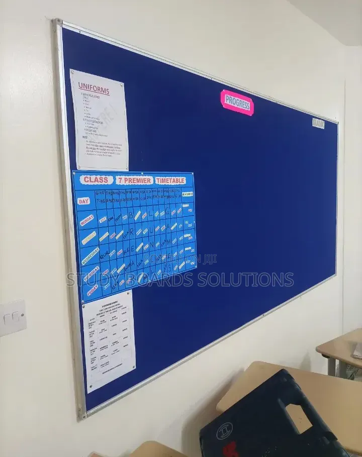 Imported Pin Notice Board for Schools (2.4mx1.2m)