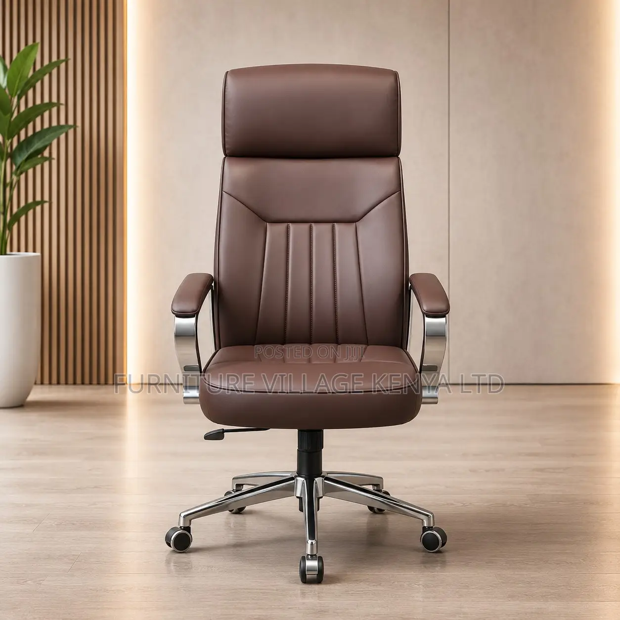 Upholstered Armrests Modern Office Boss Chair