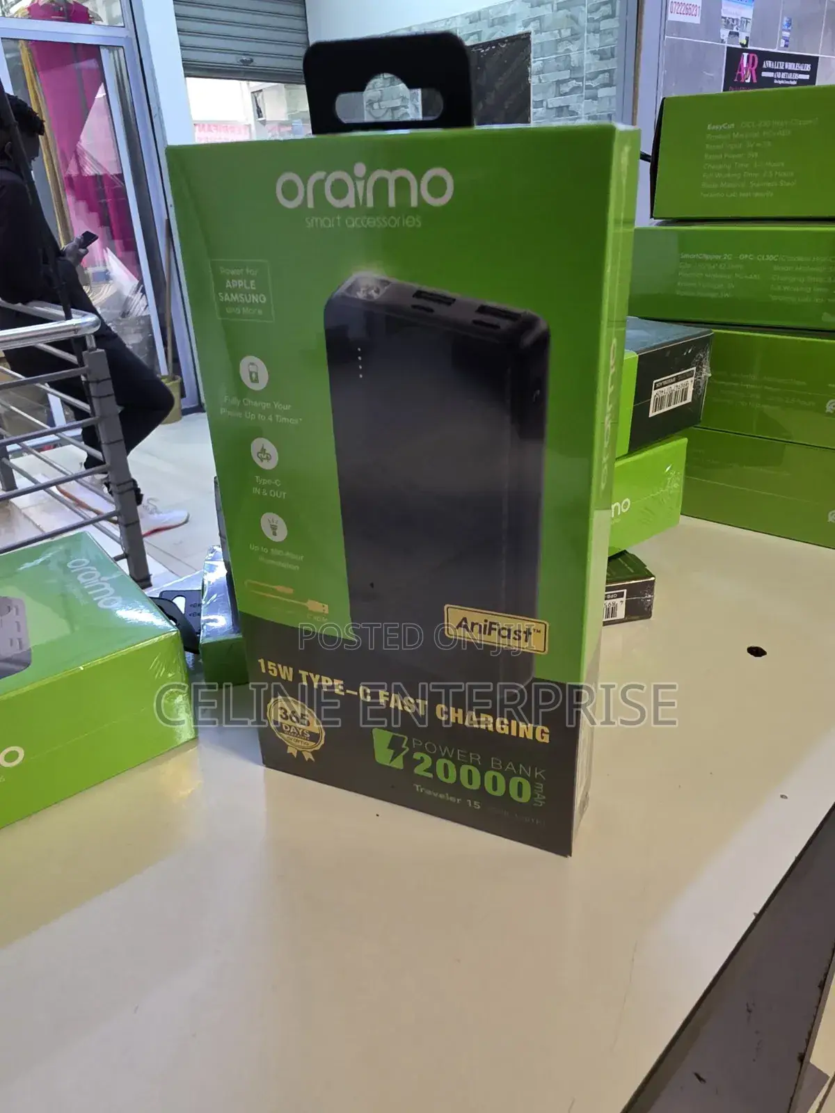 Oraimo Powerbank 20000mah 15watts Traveler 15