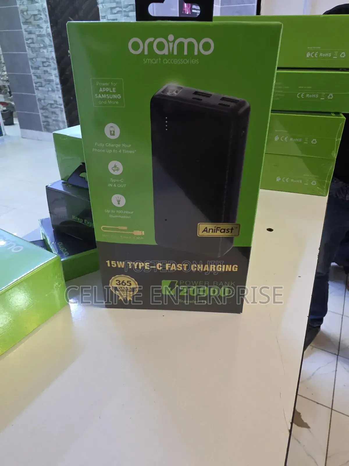 Oraimo Powerbank 20000mah 15watts Traveler 15