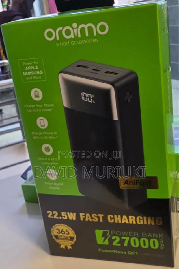 Oraimo Powerbank 27000mah Powernova Qf1 (Opb 727q)