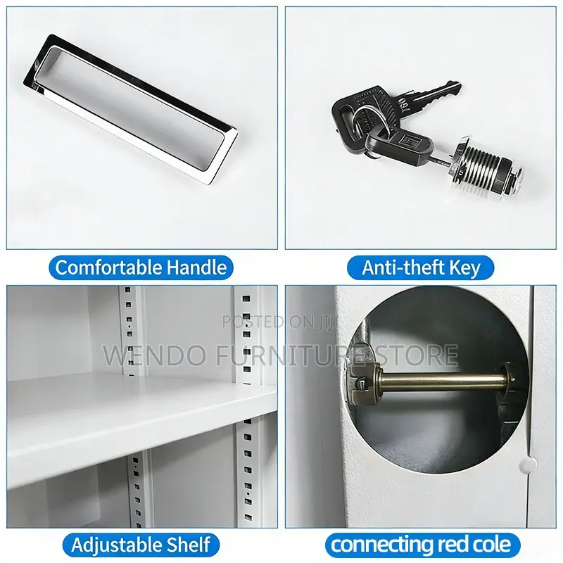 Office Cabinet; Home Office Grey Files and Document Secure Cabinet