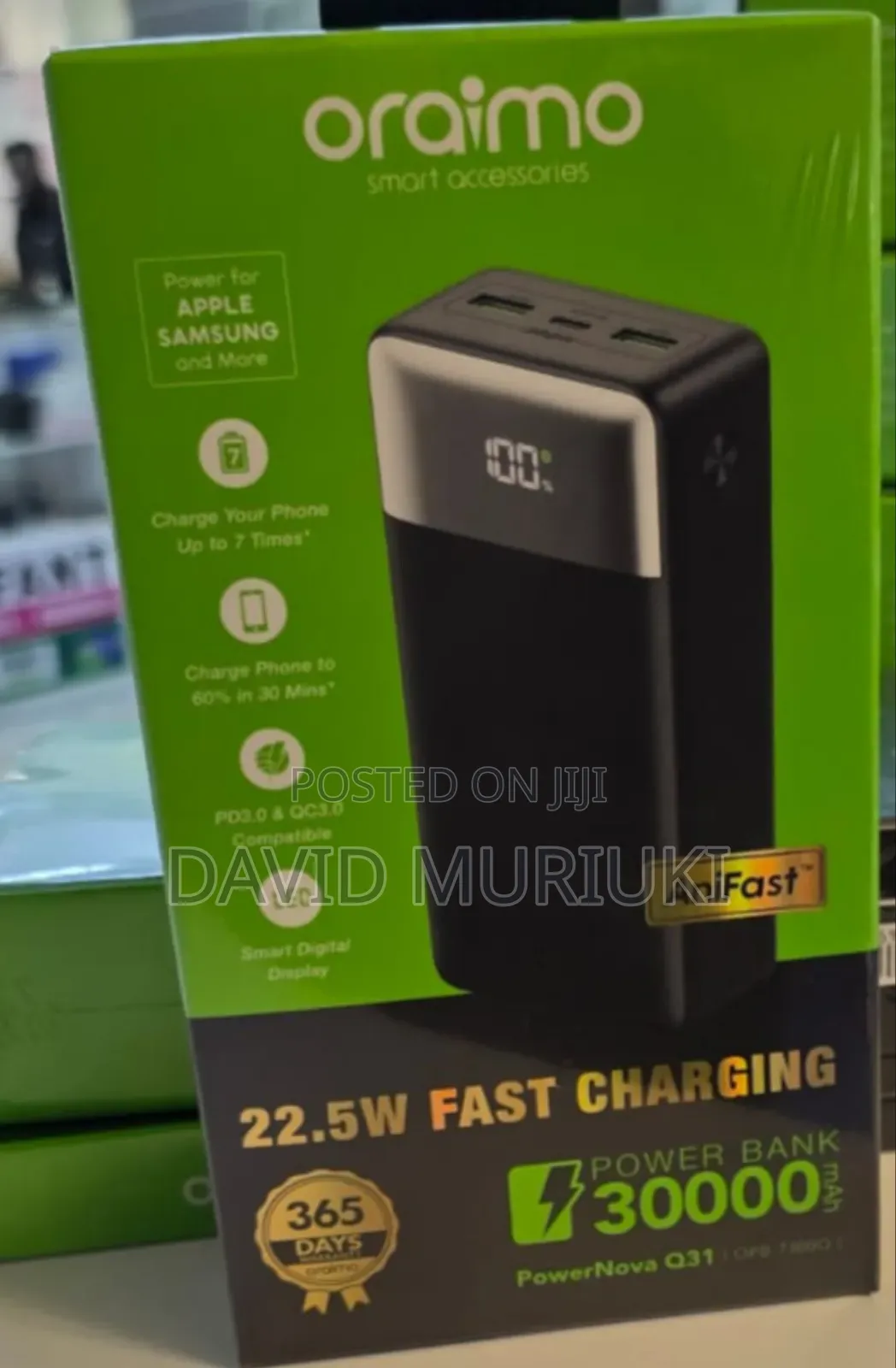 Oraimo Powerbank 30000mah Powernova Opb 7300q