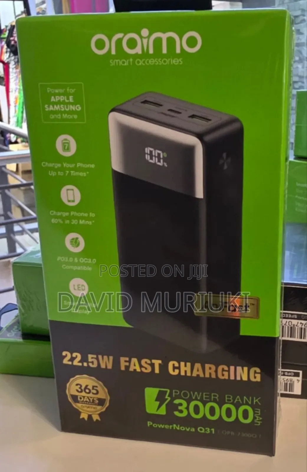 Oraimo Powerbank 30000mah Powernova Opb 7300q.