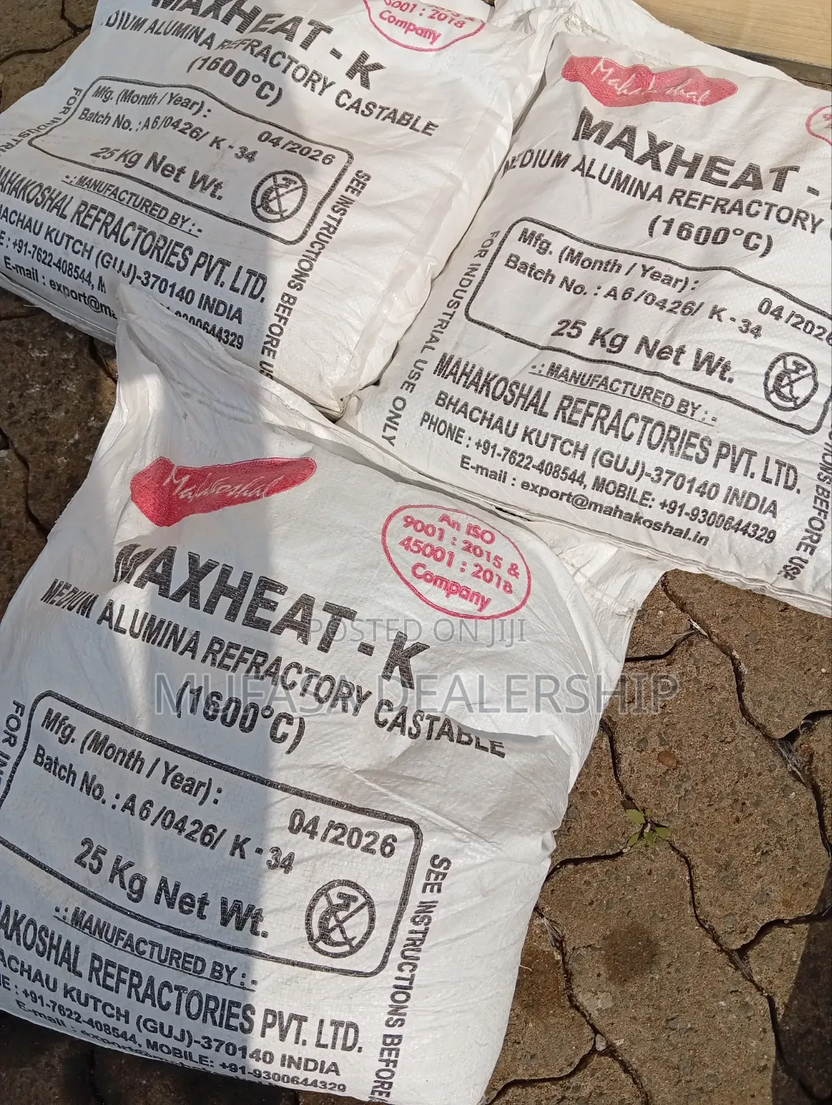 Maxheat-K Fireproof Cement