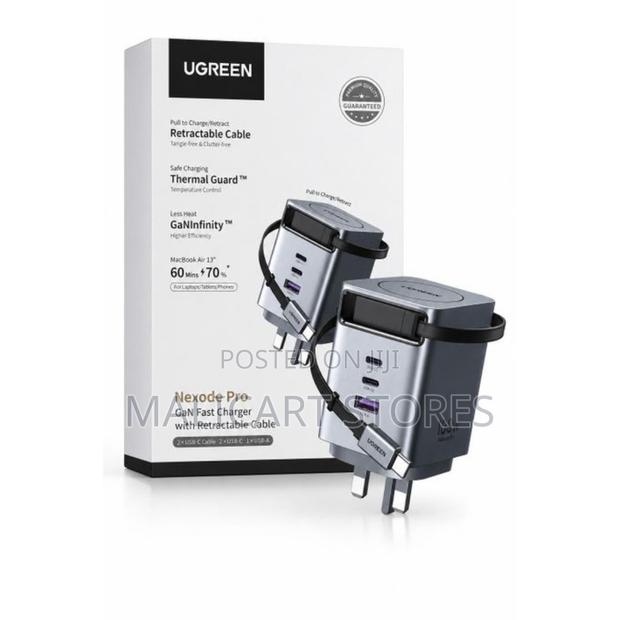 Ugreen Nexode Charger Retractable Usb-C Cable 100w - thumbnail 2