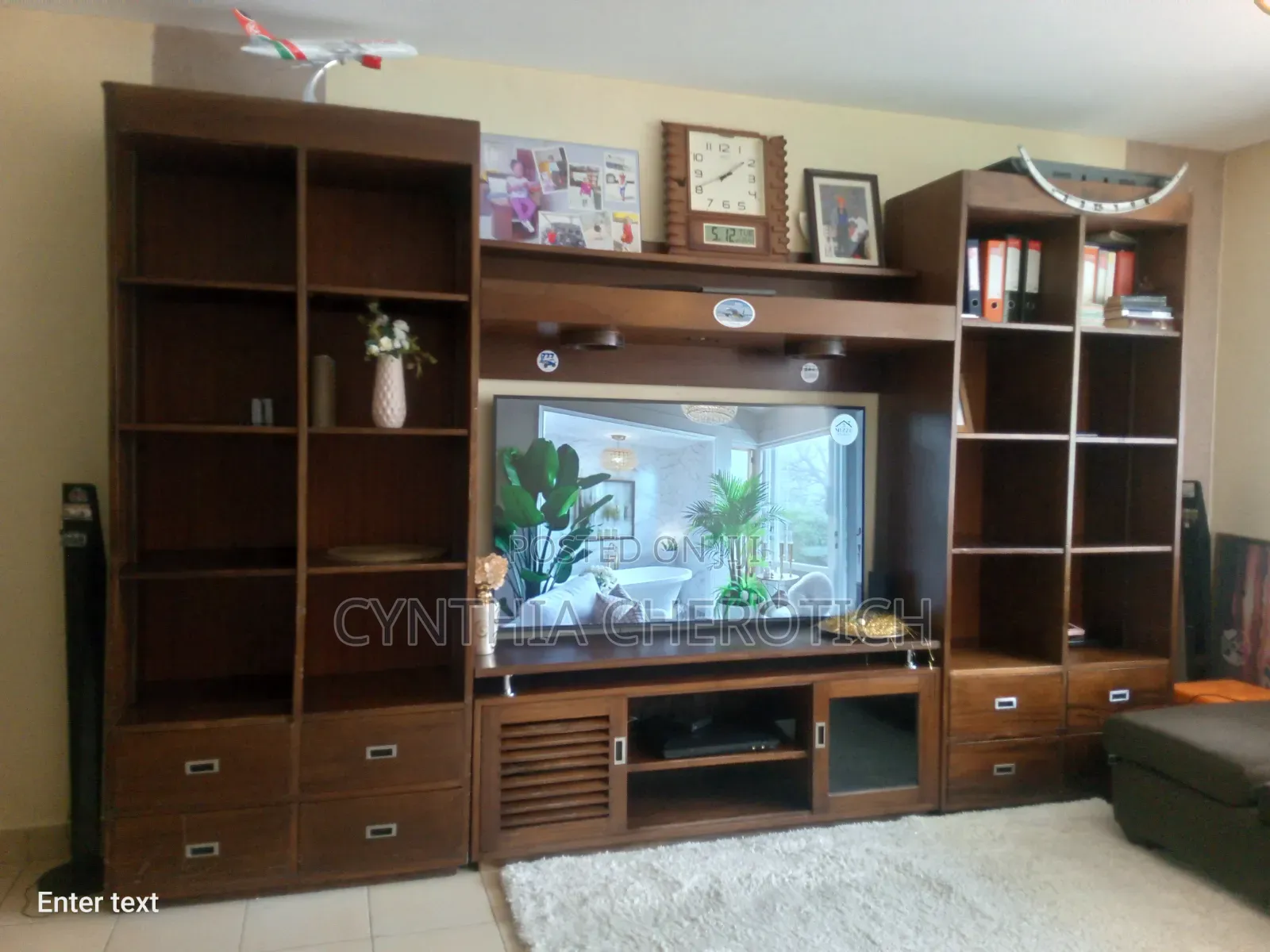 Selling Used Mahogany Wall Unit