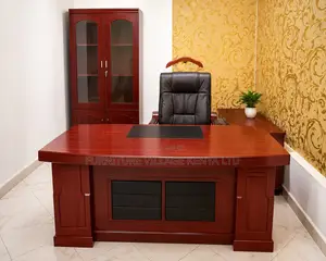 1800mm Mahogany Executive L-Corner Table