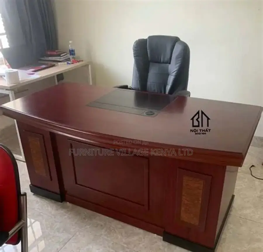 1800mm Mahogany Executive L-Corner Table