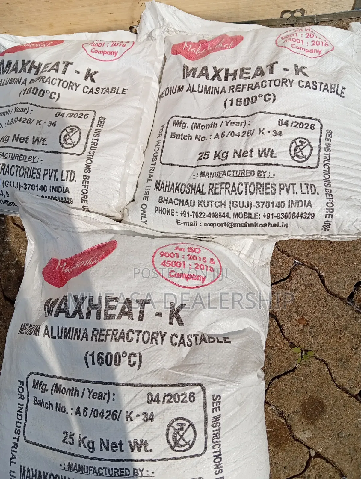 High Temperature Refractory Cement 25kgs