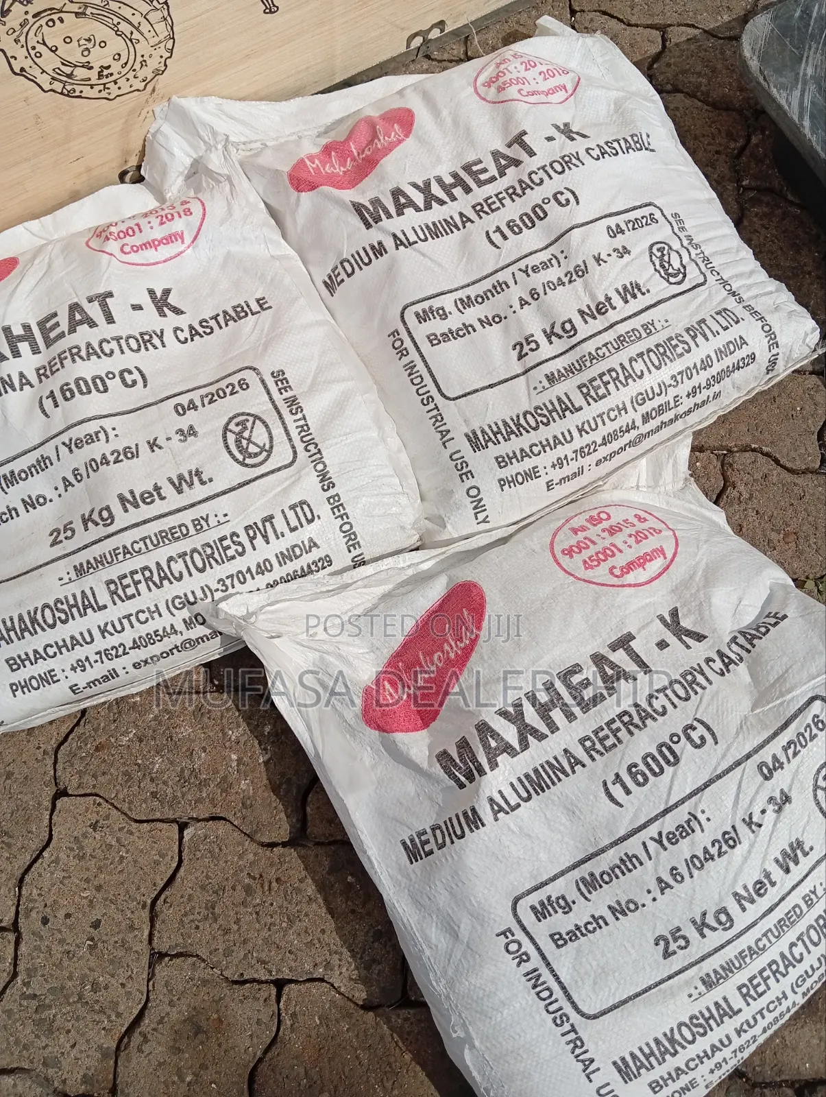 1600° Medium Refractory Cement for Fire Place