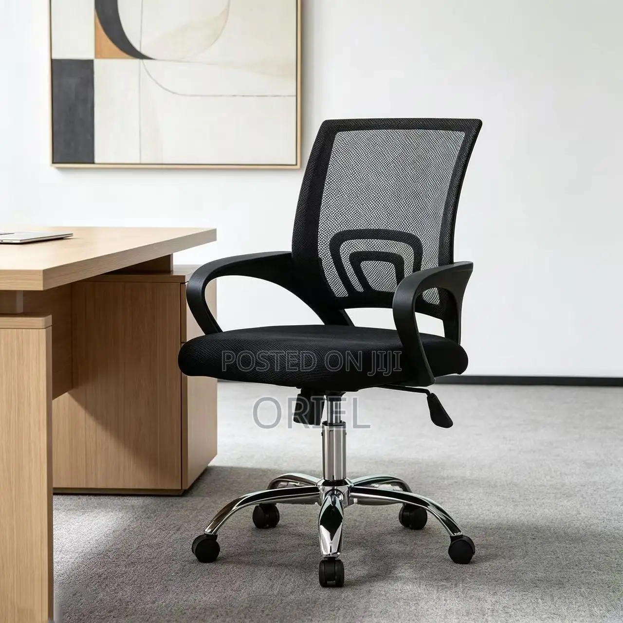 Office Chair Adjustable Swivel Mesh Mid-back Office Chair