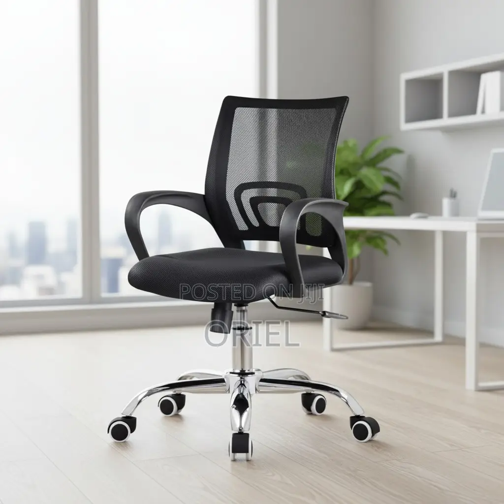 Office Chair Adjustable Swivel Mesh Mid-back Office Chair
