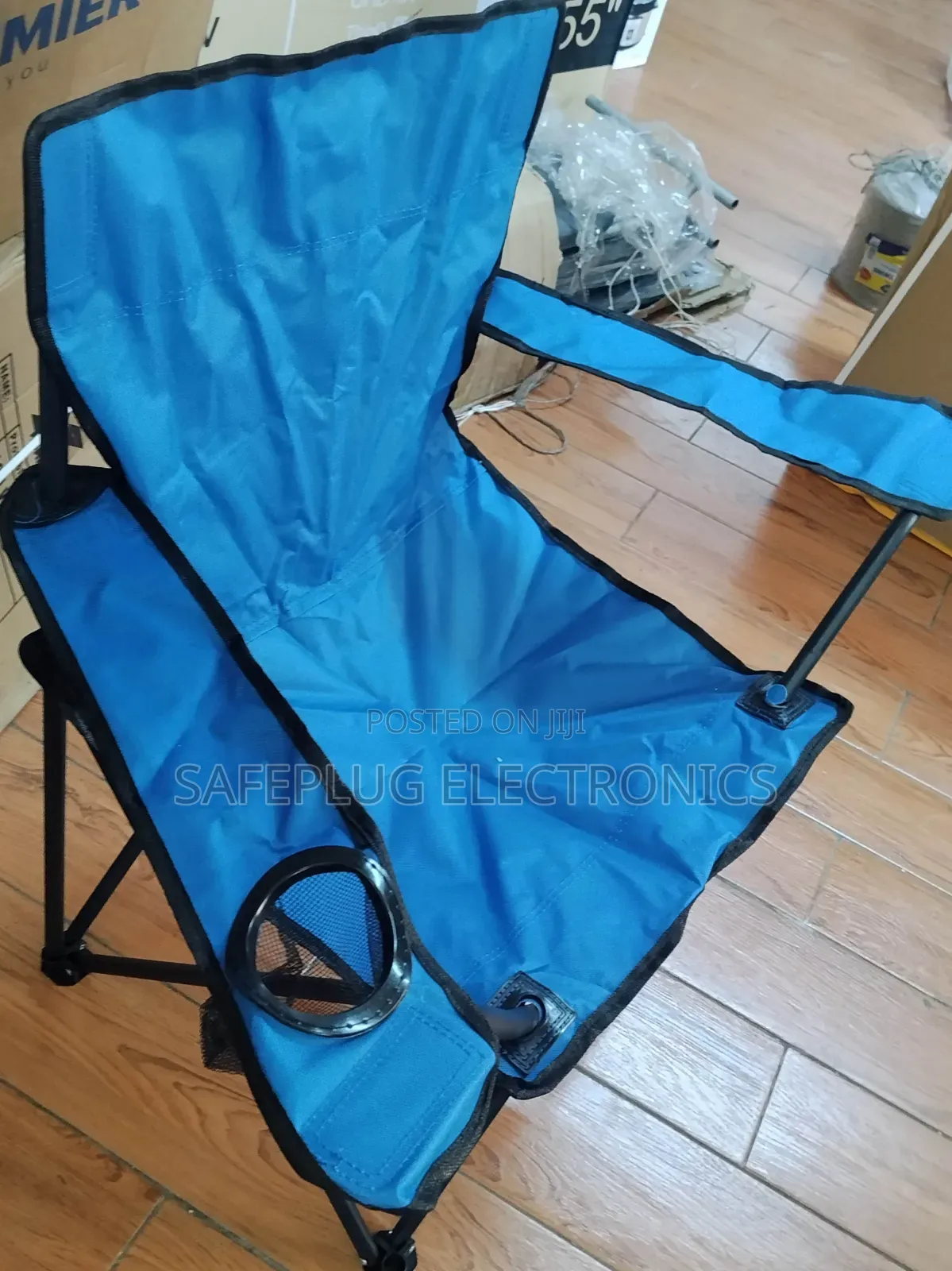 Foldable Camping Chair – Available in Blue, Black Green