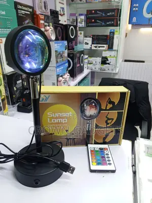 Led Sunset Lamp Remote Control Ambient Projection Light