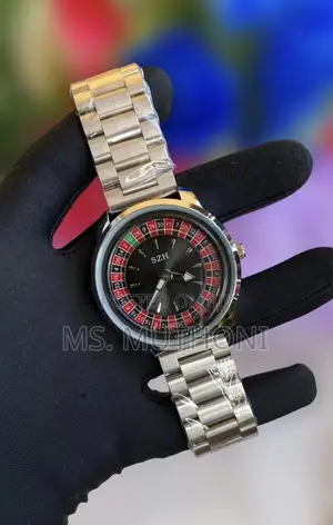 Timeartx C at Sino-Themed Roulette Dial Wristwatch a Stainless Steel Stra