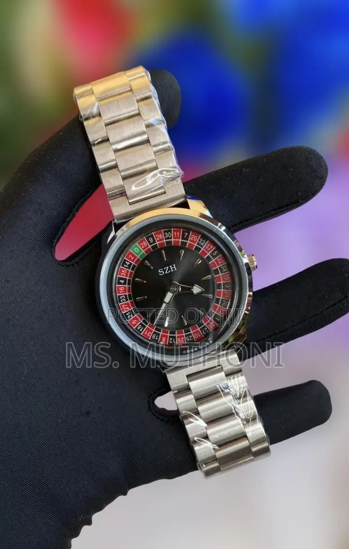 Timeartx C at Sino-Themed Roulette Dial Wristwatch a Stainless Steel Stra