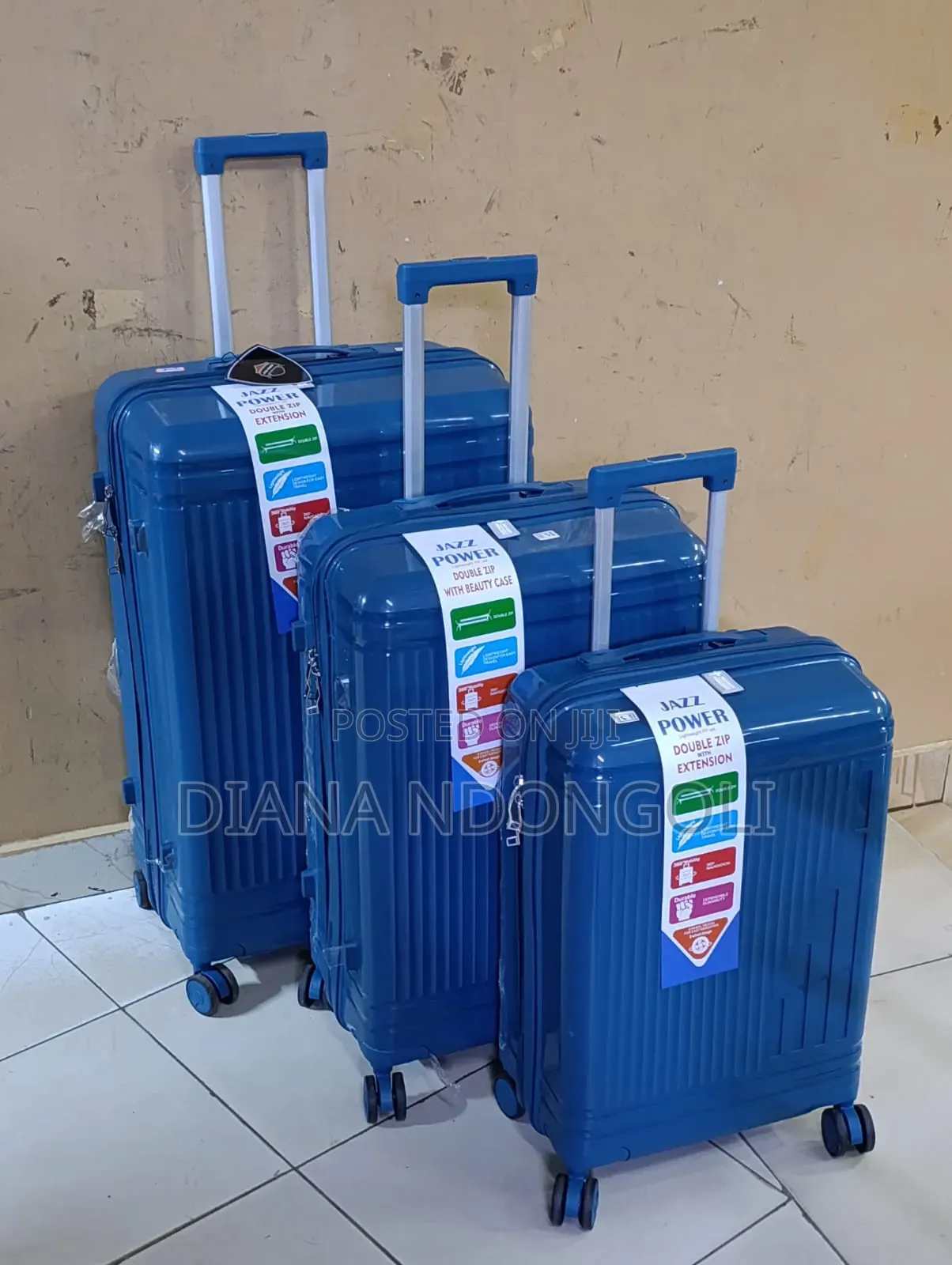 Unbreakable Rubber Suitcase Pp 3-in-1 Suitcase Set* Beautiful Colours