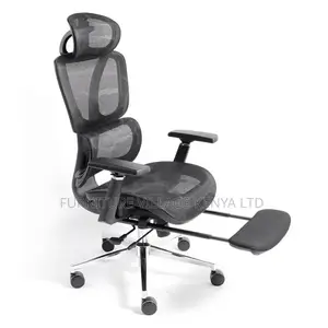 Executive Mesh Reclining Computer Seat With Footrest
