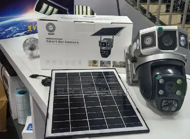 Outdoor V380 Solar PTZ Camera Dual Lens Wifi CCTV