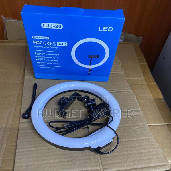 Professional 18" Led Ring Light Kit With Triple Phone Mount 2.1m Sta