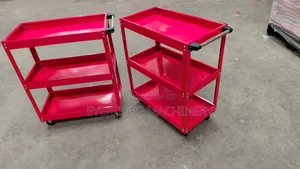 Heavy Duty Tools Trolley 3 Drawer Red Colour.