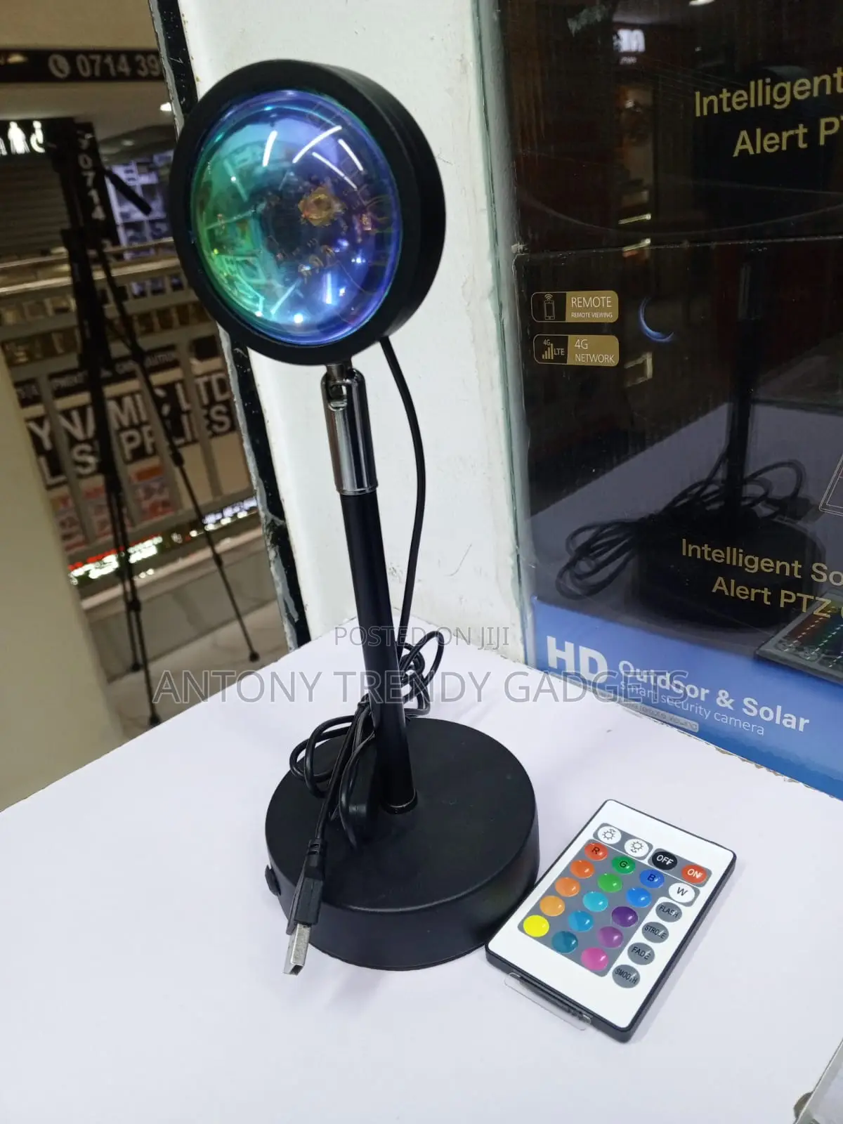 Usb Sunset Projection Lamp With Remote Room Decor Light