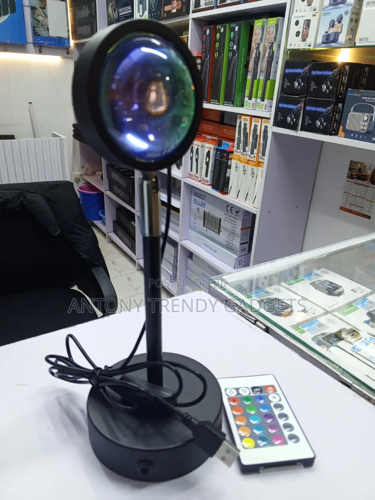 Usb Sunset Projection Lamp With Remote Room Decor Light