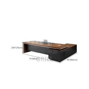 Executive Office Desk : 200mm Executive L-Shaped Office Table