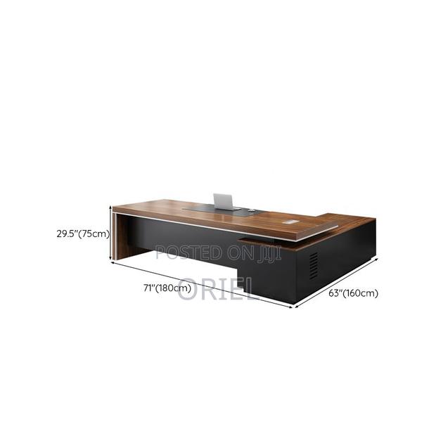 Executive Office Desk : 200mm Executive L-Shaped Office Table - thumbnail 2