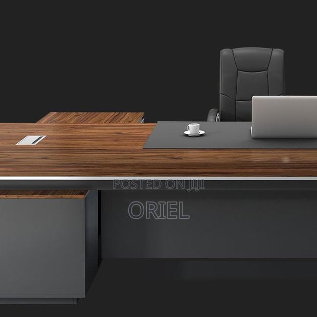 Executive Office Desk : 200mm Executive L-Shaped Office Table - thumbnail 4