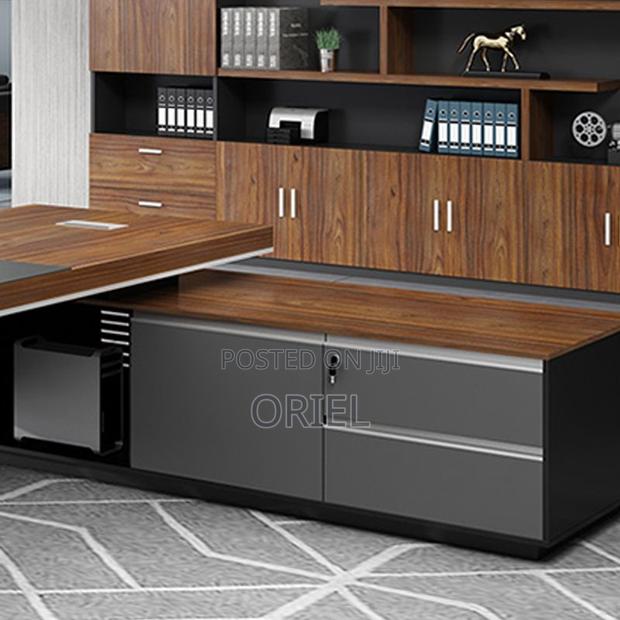 Executive Office Desk : 200mm Executive L-Shaped Office Table - thumbnail 7