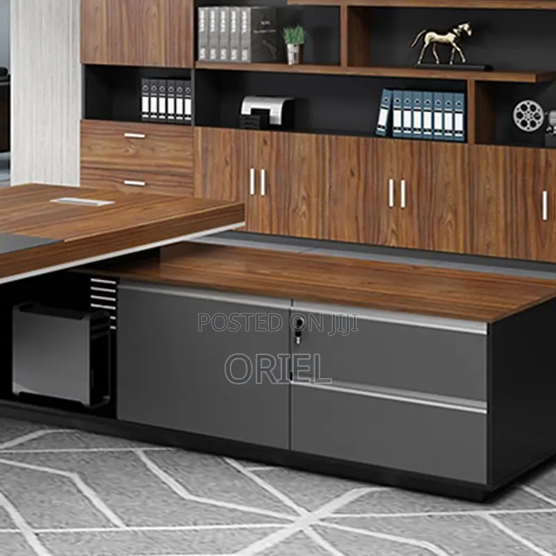 Executive Office Desk : 200mm Executive L-Shaped Office Table